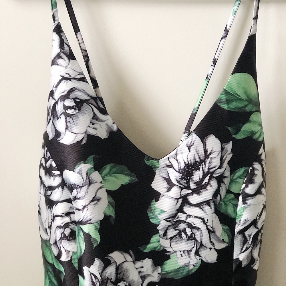 Black floral dress